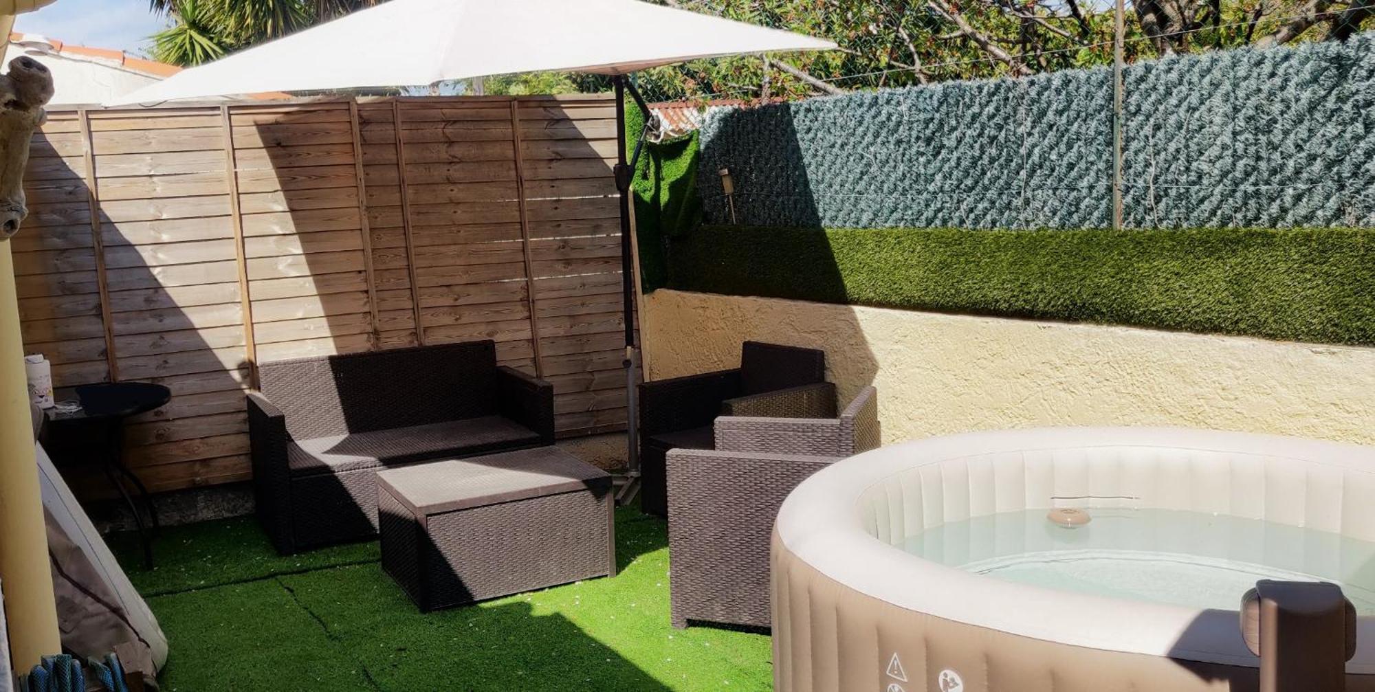 Maison T2 Proche Mer Jardin Spa Jacuzzi Et Parking Six-Fours-les-Plages Exterior foto